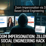 Zoom Impersonation via Zillow-Based Social Engineering